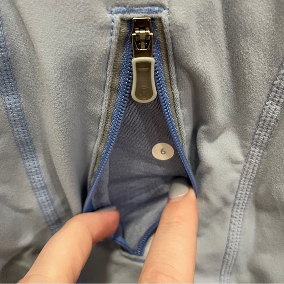 Lululemon Light Blue Hooded Pullover Jacket - Picture 8 of 11